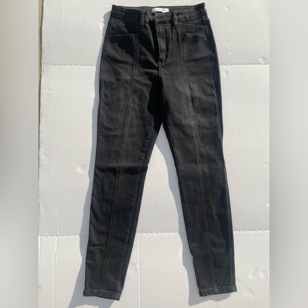 Flying Monkey Super High Rise Skinny Jeans Seam Detail Size 29 - Picture 2 of 5